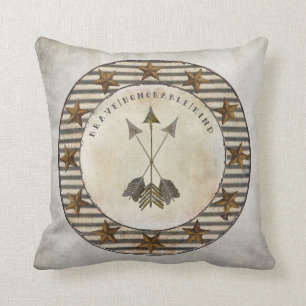 Coussin Notre crèche rustique de Boho de ferme de petit