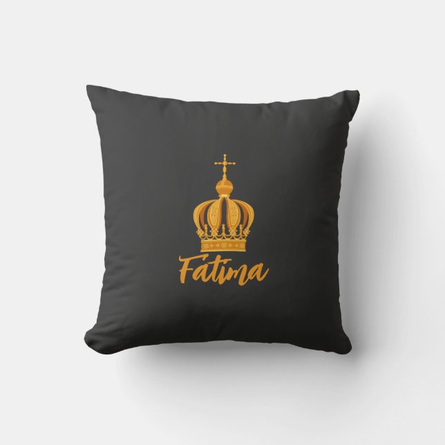 Coussin Notre-Dame de Fatima couronne (Recto)