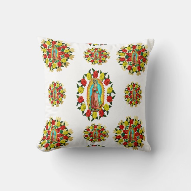Coussin Notre-Dame de Guadalupe Vierge Marie Saint catholi (Recto)