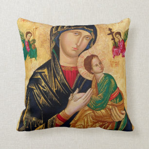 Coussin Notre Dame de l'aide perpétuelle