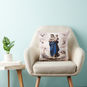 Coussin Notre Dame de l'Prompt Succor BW