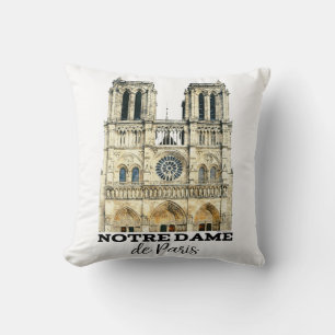 Coussin Notre-Dame de Paris Souvenir France Cathédrale