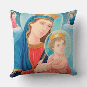 Coussin Notre-Dame de Perpétuel aide catholique
