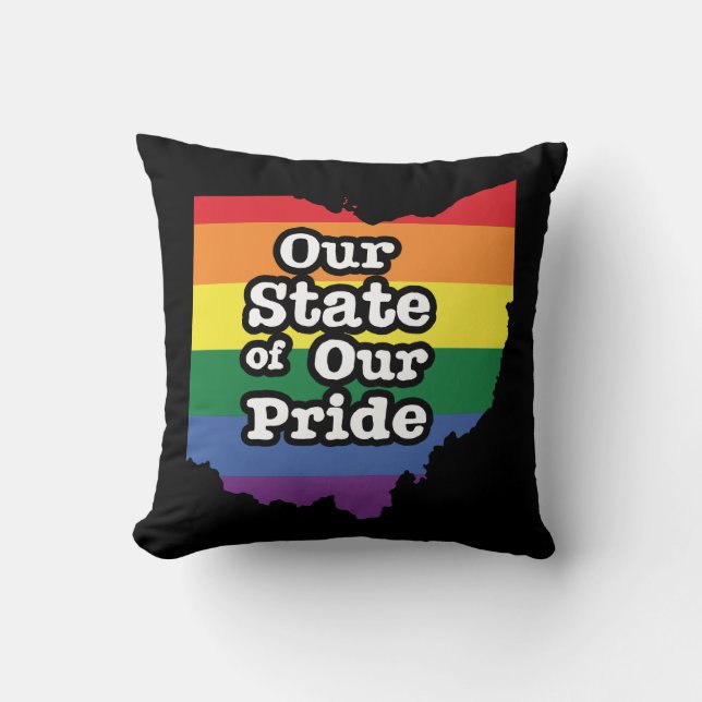 Coussin Notre État de notre fierté| Ohio (Recto)