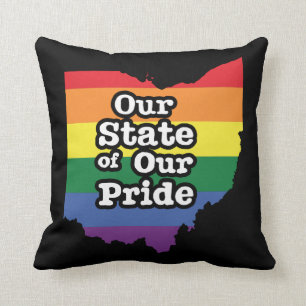 Coussin Notre État de notre fierté Ohio