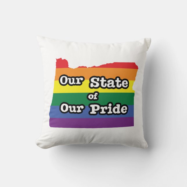 Coussin Notre État de notre fierté| Oregon (Recto)