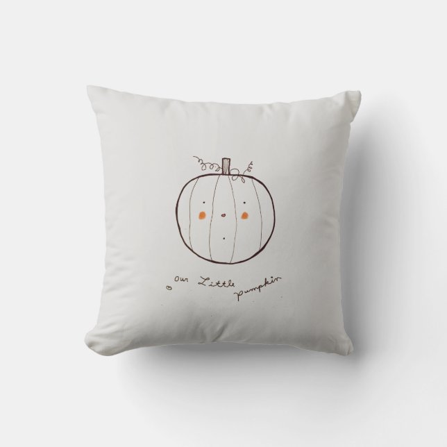 Coussin Notre petit citrouille (Recto)