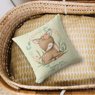 Coussin Notre petite chère nursery pour bébé faon