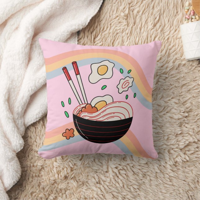 Coussin Nouilles Kawaii (Couverture)