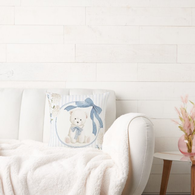 Coussin Nounours à noeud papillon pour chambre de bébé gar (Canapé)