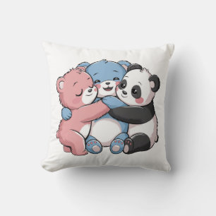 Coussin Nounours mignons avec Panda