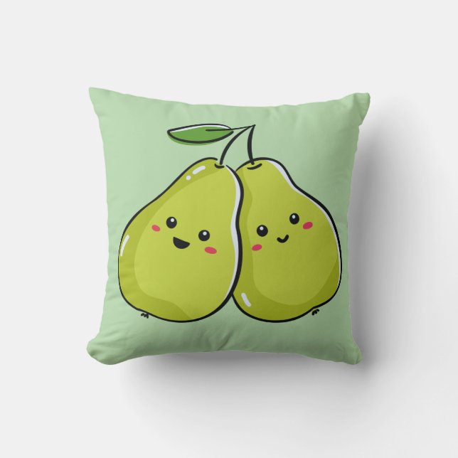 Coussin Nourriture parfaite pour la poire (Recto)