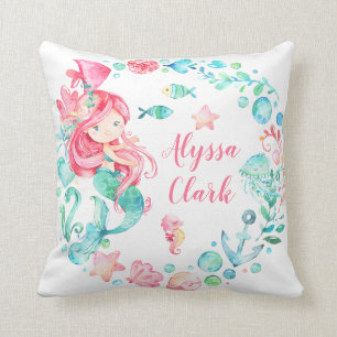 Coussin Nourriture pour bébé Mermaid Pastel Ocean