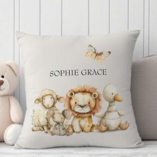 Coussin Nourriture vintage Plush Animaux Bébé