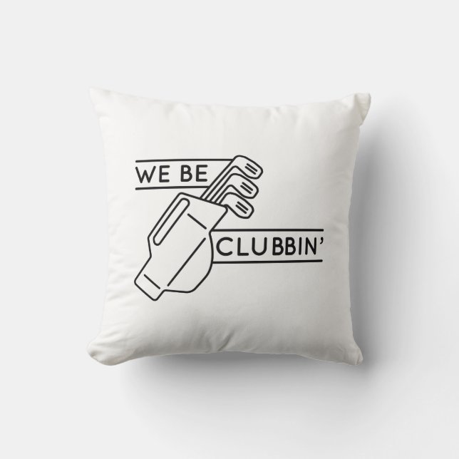 Coussin Nous allons en boite (Recto)