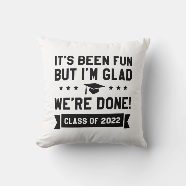 Coussin Nous avons terminé la classe de 2022 (Recto)