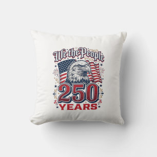 Coussin Nous le Peuple 250 Ans Aigle Patriotique Vintage D