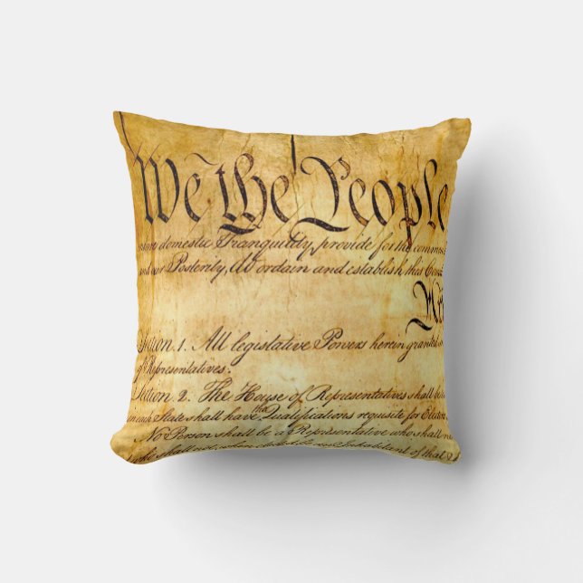 Coussin Nous le peuple - Constitution (Recto)