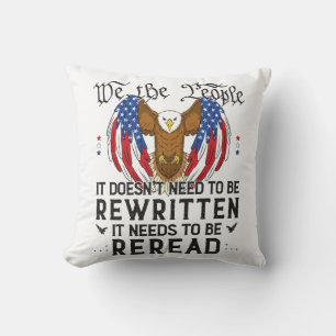 Coussin Nous le peuple la Constitution des Etats-Unis doit