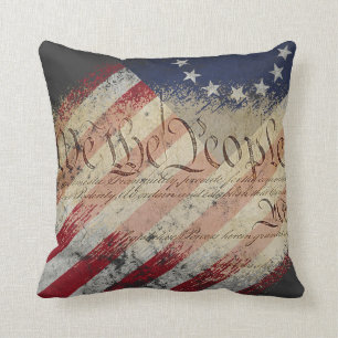 Coussin NOUS LE PEUPLE Vintage Betsy Ross Drapeau américa