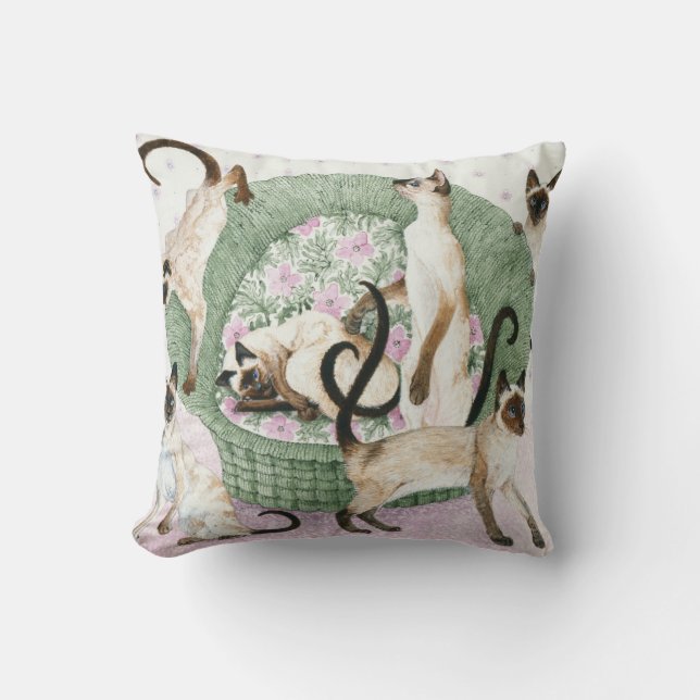 Coussin Nous sommes siamois si vous svp (Recto)