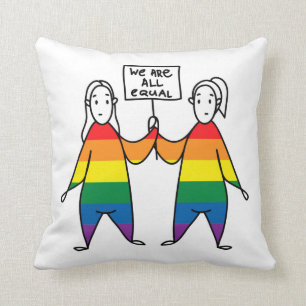Coussin Nous sommes tous égaux