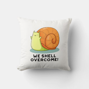 Coussin Nous surmontons un drôle de jeu d'escargot positif