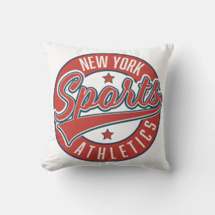 Coussin nouveau logo athlétique de sport de york classique