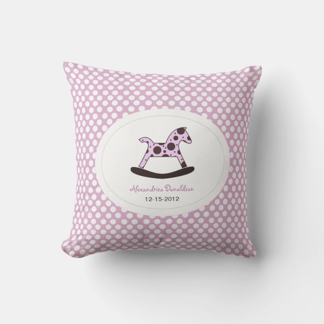 Coussin nouveau-né personnalisé (Recto)
