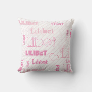 Coussin NOUVEAUTÉ ! Filles BFF tendance Nom Fille rose Soe