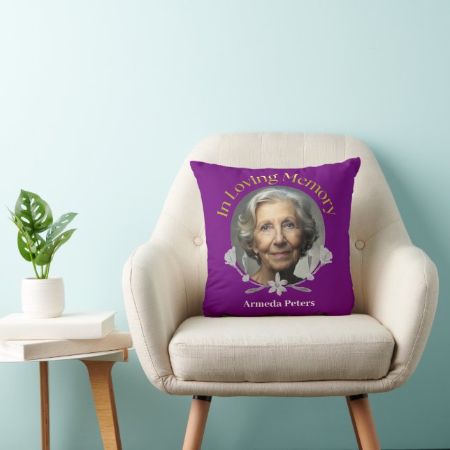Coussin NOUVEAUTÉ ! Jeter L'Oreiller - En Mémoire De (Chaise)