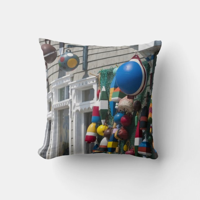 Coussin Nouvelle-Écosse, Canada. Boutique de bouées à Blue (Recto)