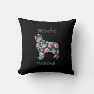 Coussin Nouvelle maman maman chien de terre-neuve présen