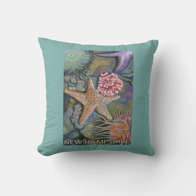 Coussin Nouvelle scène de HampshireTidepool (Recto)
