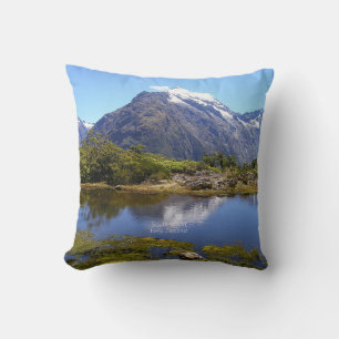 Coussin Nouvelle-Zélande, île du Sud, vue panoramique,