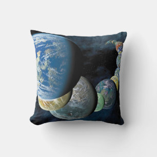 Coussin Nouvelles Étranges Mondes Montage de Planète Alien