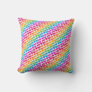 Coussin Nouvelles notes arc-en-ciel incroyables
