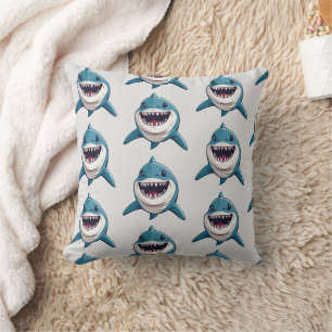 Coussin Novelité du requin souriant