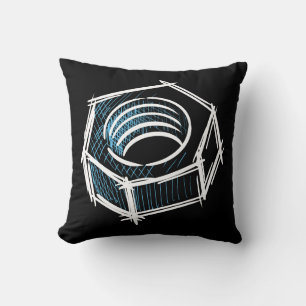 Coussin Noyer à vis, dessiné à la main. Émaillage, mécaniq