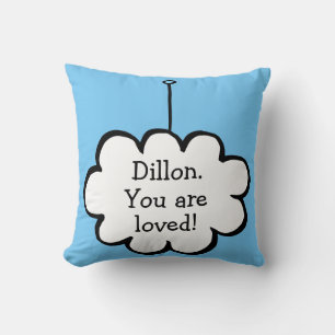 Coussin Nuage personnalisé sur une ficelle