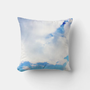 Coussin Nuages blancs et ciel bleu