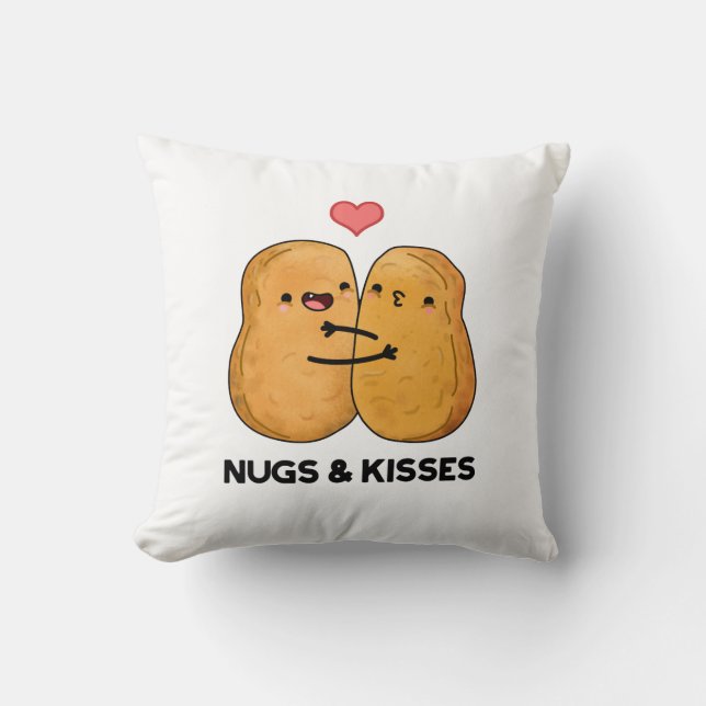 Coussin Nuages Et Baisers Drôle Poulet De Poulet De Poulet (Recto)