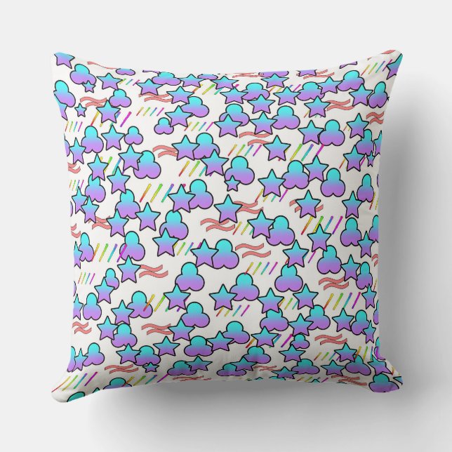 Coussin Nuages et Étoiles Décoration Maison Embellie  (Verso)