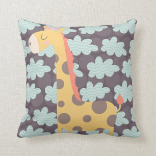 Coussin Nuages et girafes