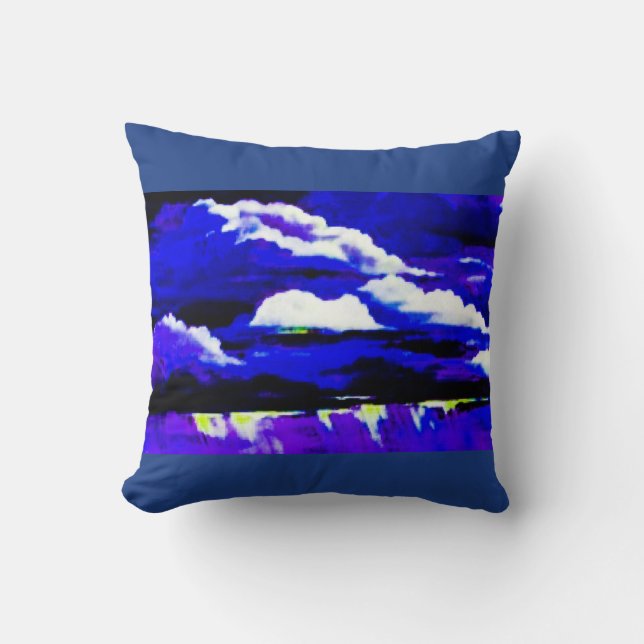 Coussin nuages tempête (Recto)