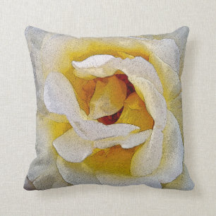 Coussin nuances de blanc au jaune