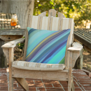Coussin Nuances de bleu de l'océan en haute mer