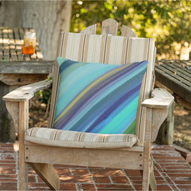 Coussin Nuances de bleu de l'océan en haute mer (Chaise)