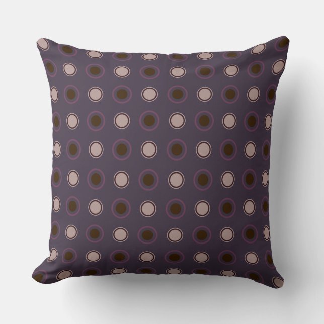 Coussin Nuances de points violets (Recto)