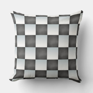 Coussin Nuances de tableau noir et blanc